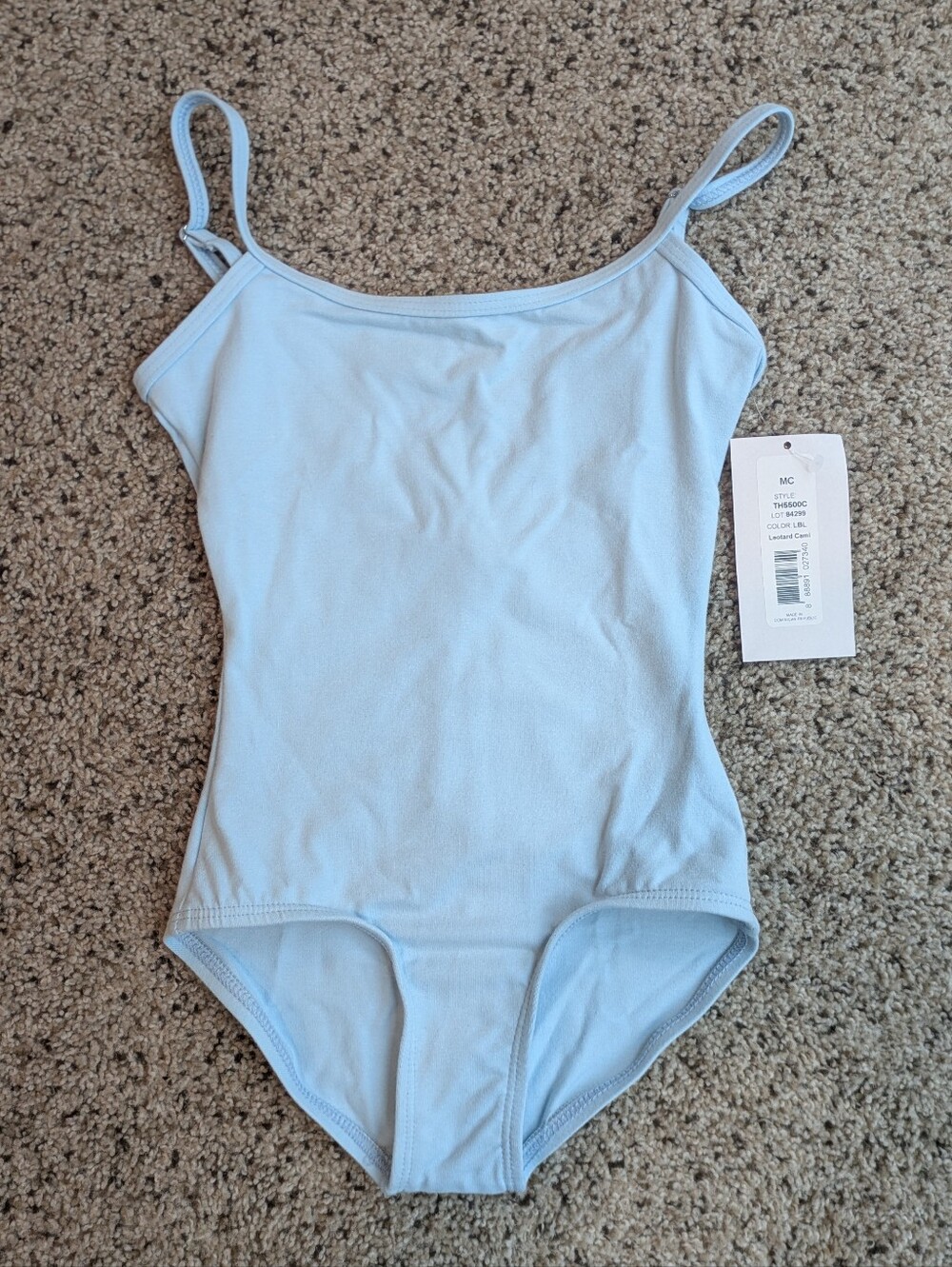 Girls Light Blue Ballet Dance Leotard